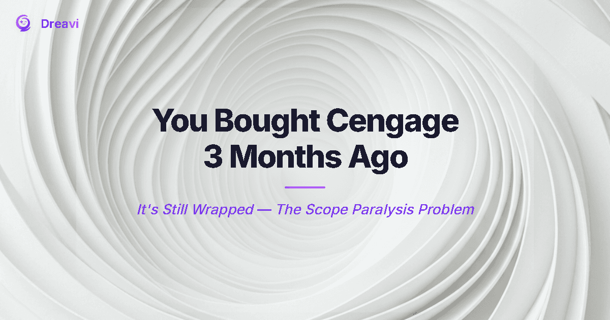 You Bought Cengage 3 Months Ago — It’s Still Wrapped