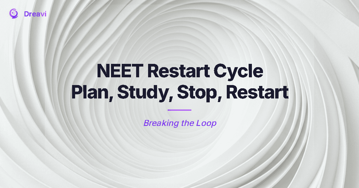 The NEET Restart Cycle — Plan, Study 2 Weeks, Stop, Restart