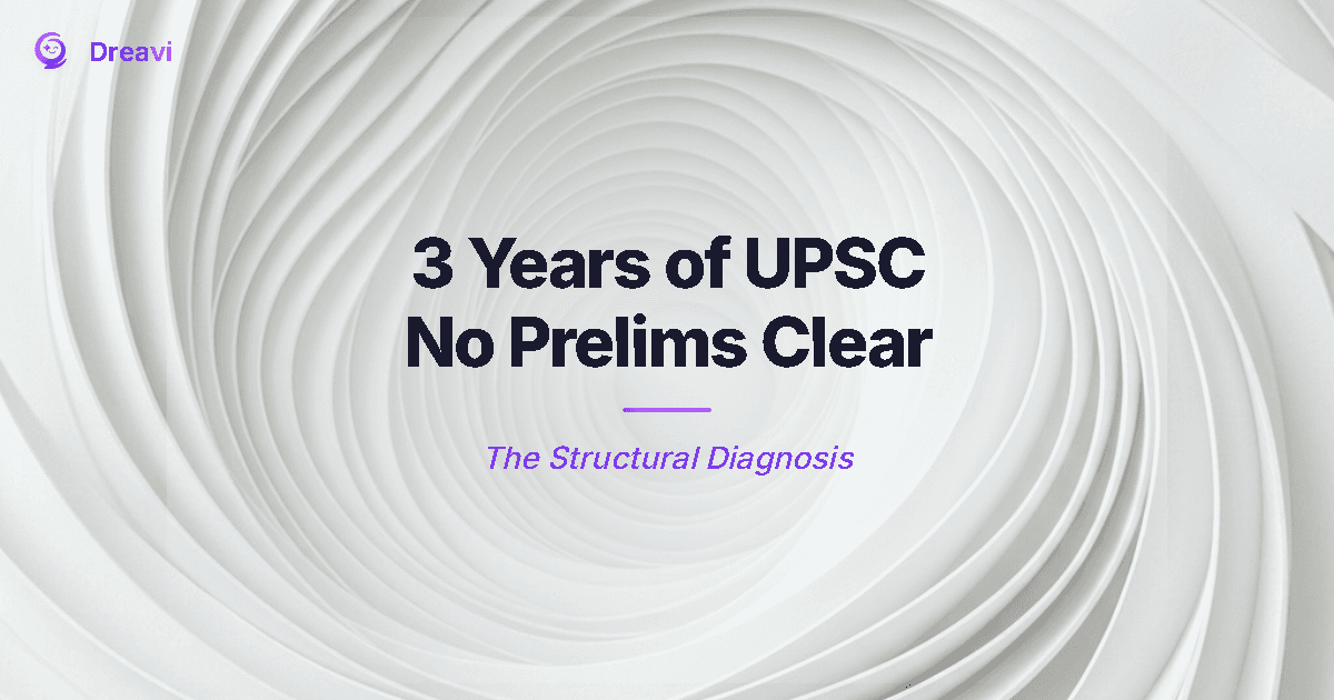 3 Years of UPSC Preparation. 0 Prelims Cleared. Now What?