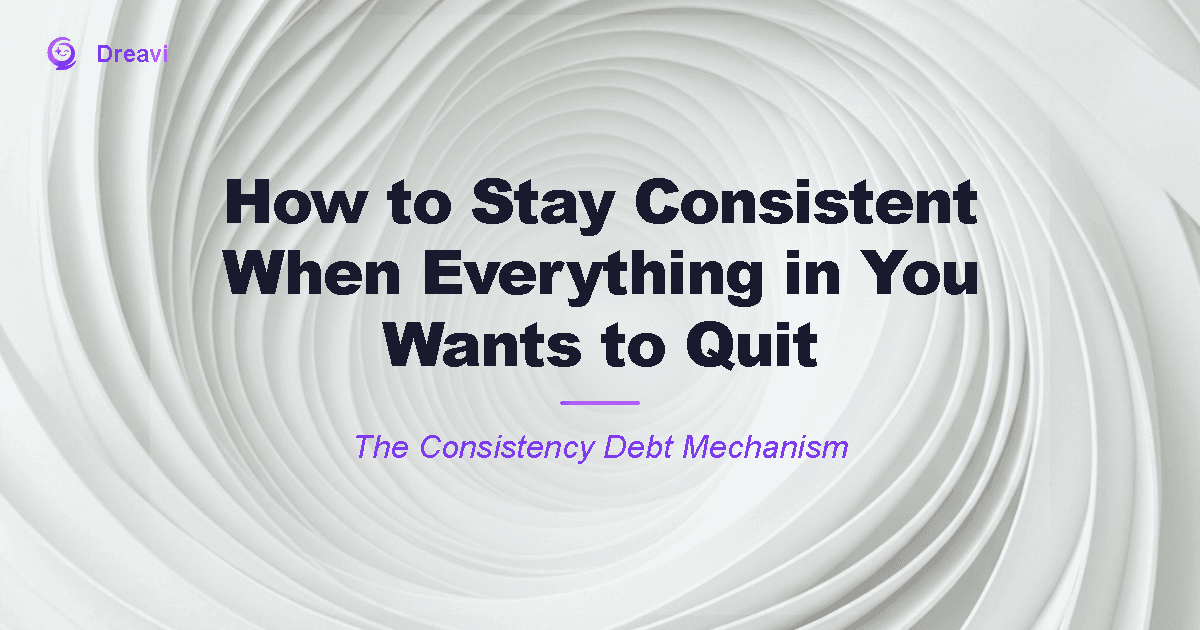 How to Stay Consistent (When Everything in You Wants to Quit)