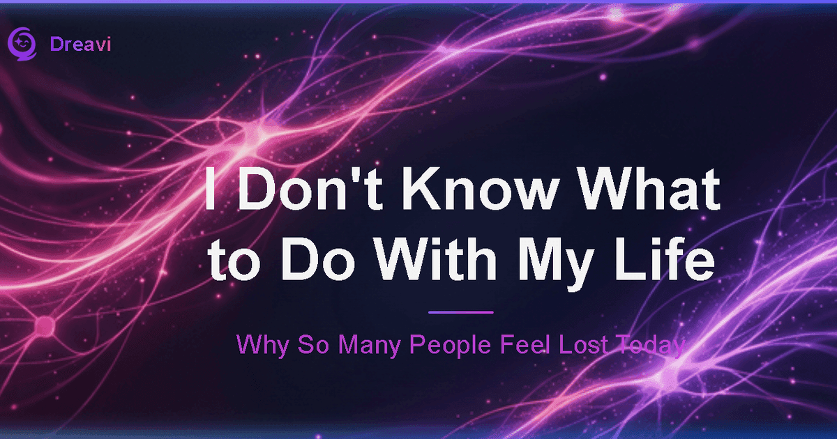 "I Don't Know What to Do With My Life" — It's Not an Emotional Crisis, It's a Data Problem