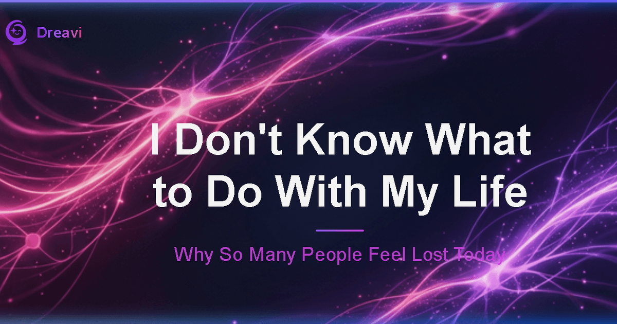 "I Don't Know What to Do With My Life" — It's Not an Emotional Crisis, It's a Data Problem